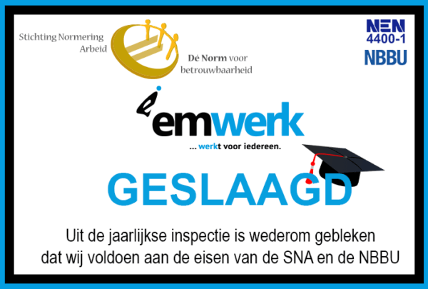 SNA en Nbbu Geslaagd